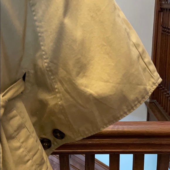 Anthropologie Tulle Double breasted Cape Jacket Khaki - Picture 4 of 9